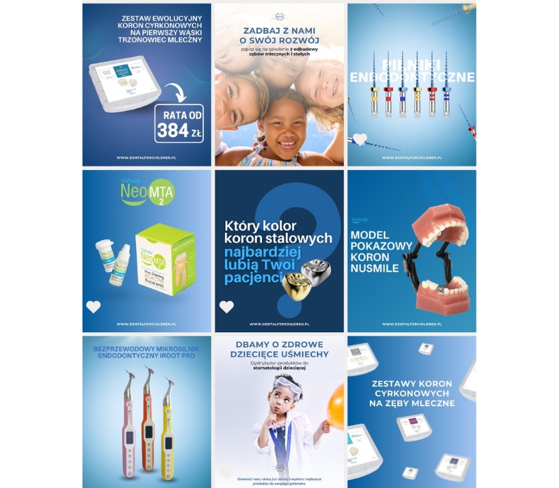 Pakiet grafik pod sm dla Dental for Children