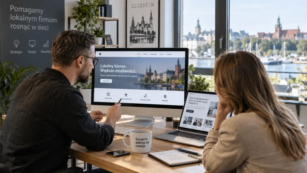 Strona internetowa dla lokalnej firmy w Szczecinie